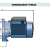1-7-57 PLURIJET 6/200| Electrobomba Pedrollo | Autocebantes -Multietapas Horizontales | Acero Inoxidable | Monofásica - Imagen 2