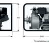 1D0518 | AAG 3 65 KL | Bomba Autocebante Aluminio | BARNES | Motor Gasolina Kohler - Imagen 3