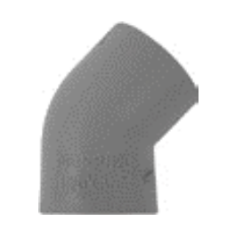 Codo 45° | fusion socket | 110mm - 4"