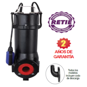 GRD2-50-3230	MOTOBOMBA SUMERGIBLE TRITURADORA PARA LODOS, ALTAMIRA, SERIE GRD, D 2", 5 HP, 3 FASES, 230 VOLTS