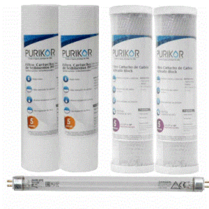 KIT12-FB3UV	KIT DE MANTENIMIENTO DE 12 MESES PURIKOR PARA FILTRACIÓN BÁSICA CON UV (PKUF-3UV)