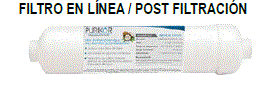 FILTRO CARTUCHO DE CARBON ACTIVADO GRANULAR EN LINEA PURIKOR CON DIMENSIONES DE 2,5"X10"
