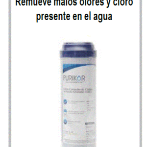 PKCGAC2.5X10	FILTRO CARTUCHO DE CARBON ACTIVADO GRANULAR PURIKOR CON DIMENSIONES DE 2,5"X10"