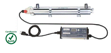 PKUV-30-RAV-PH SISTEMA DE DESINFECCIÓN PARA 30 GPM SERIE PLATINUM MARCA PURIKOR CON LUZ UV DE 75 WATTS EN 120/240 VOLTS