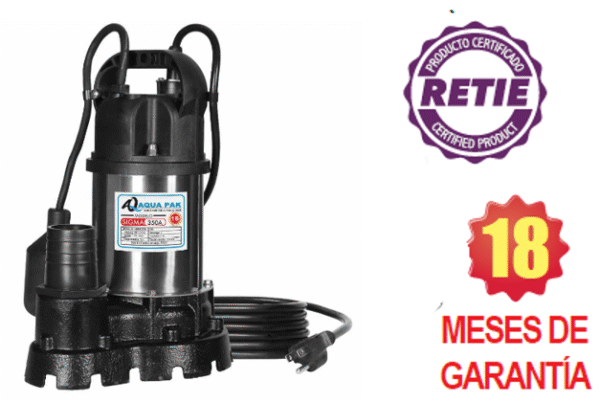 SIGMA350A	MOTOBOMBA SUMERGIBLE PARA EFLUENTES, AQUA PAK, SERIE SIGMA, DESCARGA 2", SÓLIDOS 14 MM, 1 HP, 1 FASE, 115 VOLTS
