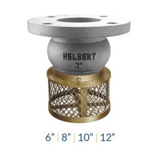 HEVP150  Válvula de Pie - Aluminio Helbert / Diámetro 6"