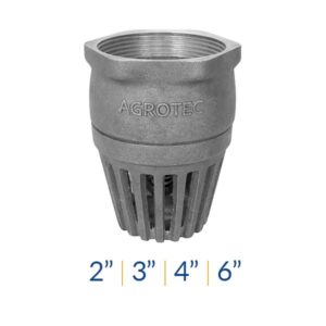 HCVP050 Válvula de Pie en Aluminio - Agrotech | Diámetro 2”