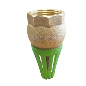 HAVL038 - Valvula de pie eco Helbert | Diámetro 1-1/2" | Cuerpo en Latón | Canastilla en Polietileno