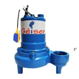 80WQ1,1 -4P | ELECTROBOMBA SUMERGIBLE PARA AGUAS RESIDUALES | GÉISER | 1.5HP