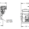 61050235S | 30CG-SR460 | Bomba Centrífuga Alta Presión | Barmesa Pumps | Motor Tekpro a Gasolina - Imagen 3