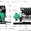 1B0191 | GD 2C 330-LD | Bomba GS Hierro | BARNES | Motor Diesel Lombardini - Imagen 3