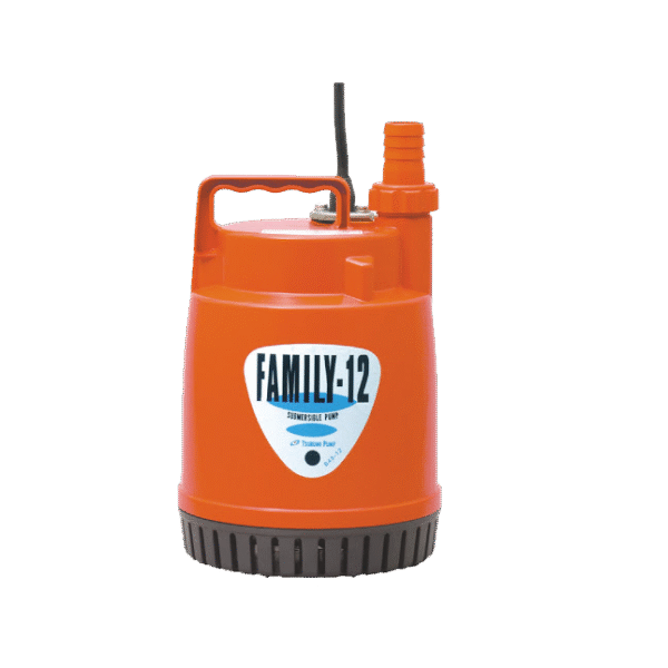 FAMILY12 | ELECTROBOMBA SUMERGIBLE PORTÁTIL PARA DRENAJE DE AGUAS LLUVIAS | TSURUMI | 0.3HP